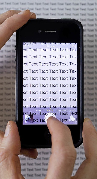 Funktioniert durchaus auch auf dem Smartphone: Texterkennung  | Foto: dpa-tmn