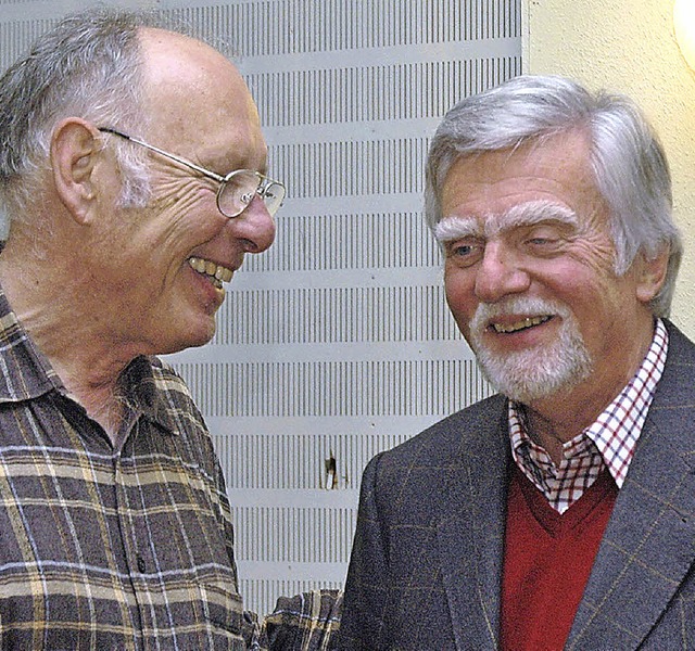 Werner Hagenbach (links) und Refernet Hartmut Potthof  | Foto: OUNAS