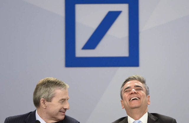 Die Chefs von Deutschlands grtem Gel...gehlter in der Bank scheint vorber.   | Foto: dpa