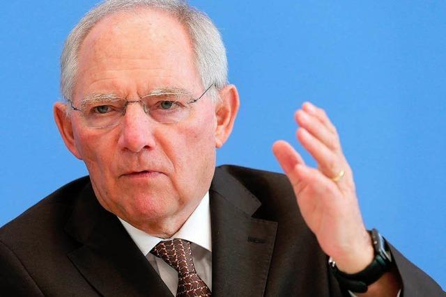 Finanzminister Schäuble: Banken retten sich nun selbst