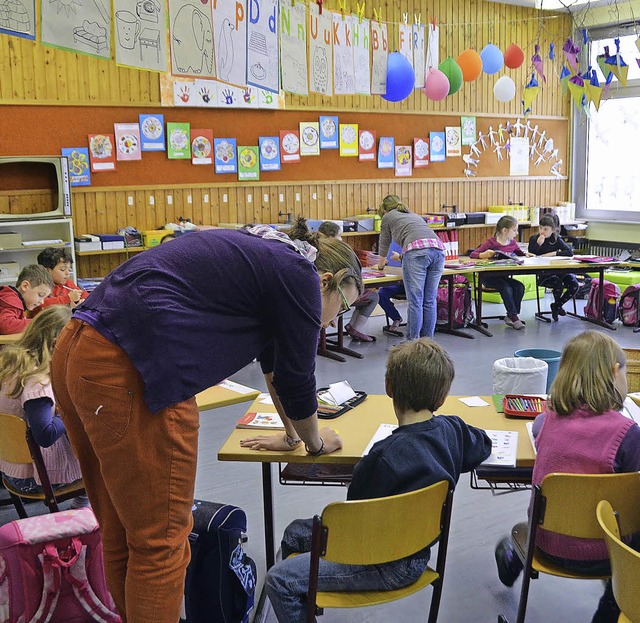 An der Fritz-Boehle-Grundschule werden... Zweitklssler ganztags unterrichtet.   | Foto: Gerhard Walser