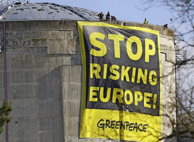 Protest in Fessenheim   | Foto: Huber