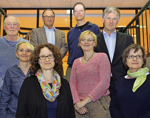 Der Vorstand: (hinten, von links) Manf...&#39;Aubert und Ute Henninger-Sehling   | Foto: Martin Eckert