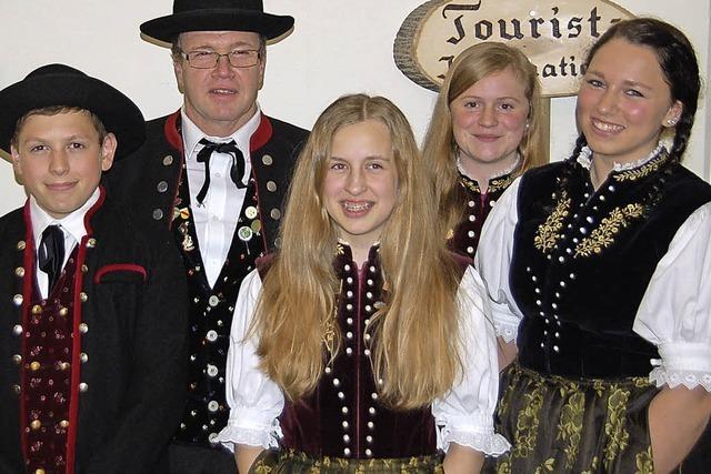 In Tracht zum Fest des Markgrafen