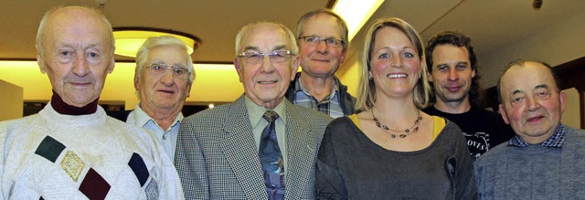 Geehrte des Musikvereins Titisee-Josta...arcel Steurenthaler und Eduard Knig.   | Foto: Eva Korinth