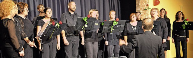 Chor Quintessenz beim Vortrag  | Foto: Hans-E. Meidhof