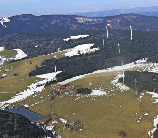 Standort der Windkraftrder auf der Pl...efhrdet und die Landschaft zerstrt.   | Foto: Christa Maier