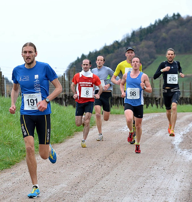 Die Spitzengruppe beim Frhlingslauf i...bert Krinke, Nr, 98 Kevin Gtz 2.Platz  | Foto: Murst