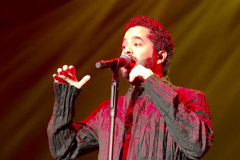 Adel Tawil in der Rothaus-Arena in Freiburg.