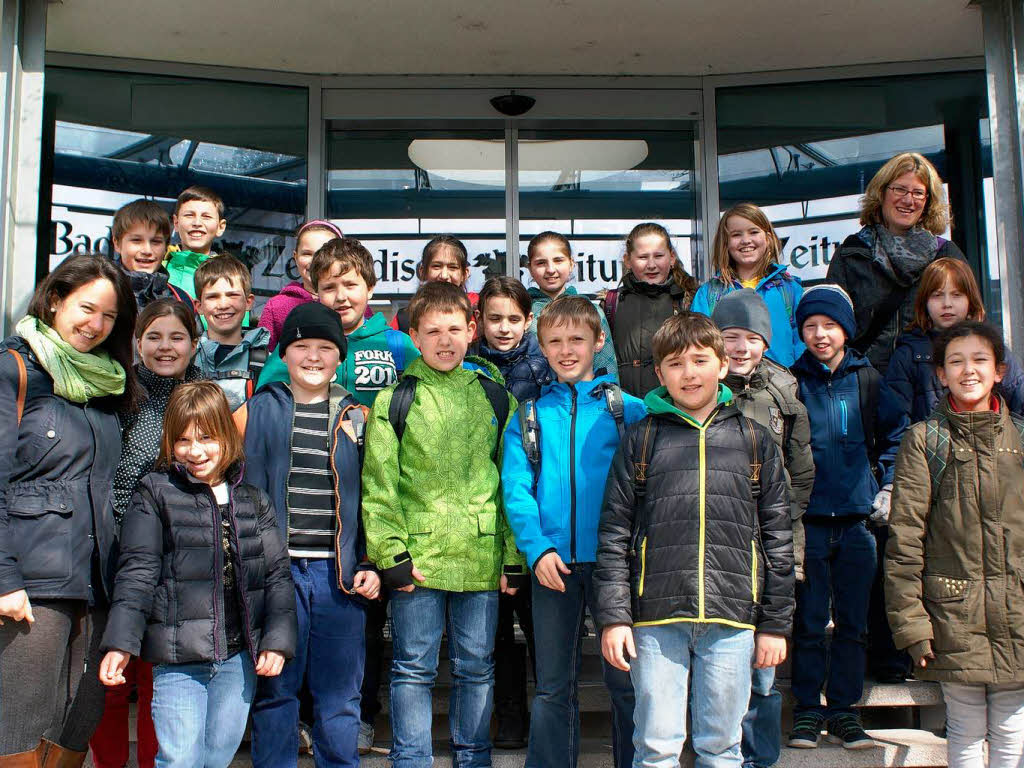 Die Klasse 4a der Julius Leber Schule Breisach mit ihrer Lehrerin Ruth Mitschker. Die Klasse 4a der Julius Leber Schule Breisach mit ihrer Lehrerin Ruth Mitschker.