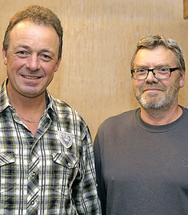 Matthias Kipf (links) und Bruno Frank sind die CDU-Kandidaten in Dossenbach.  | Foto: Eckert