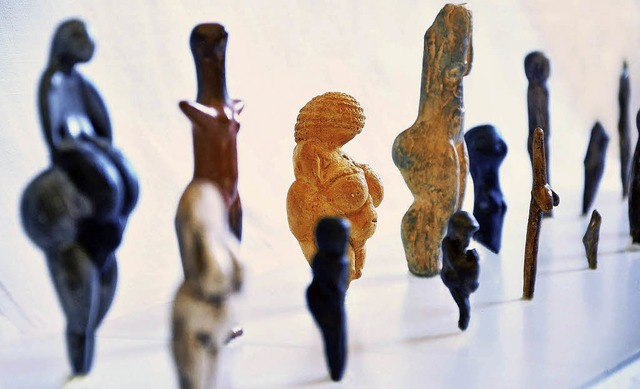 Eindeutig weiblich? Frauenstatuetten aus dem Museum.   | Foto: Archologisches Museum Colombischlssle