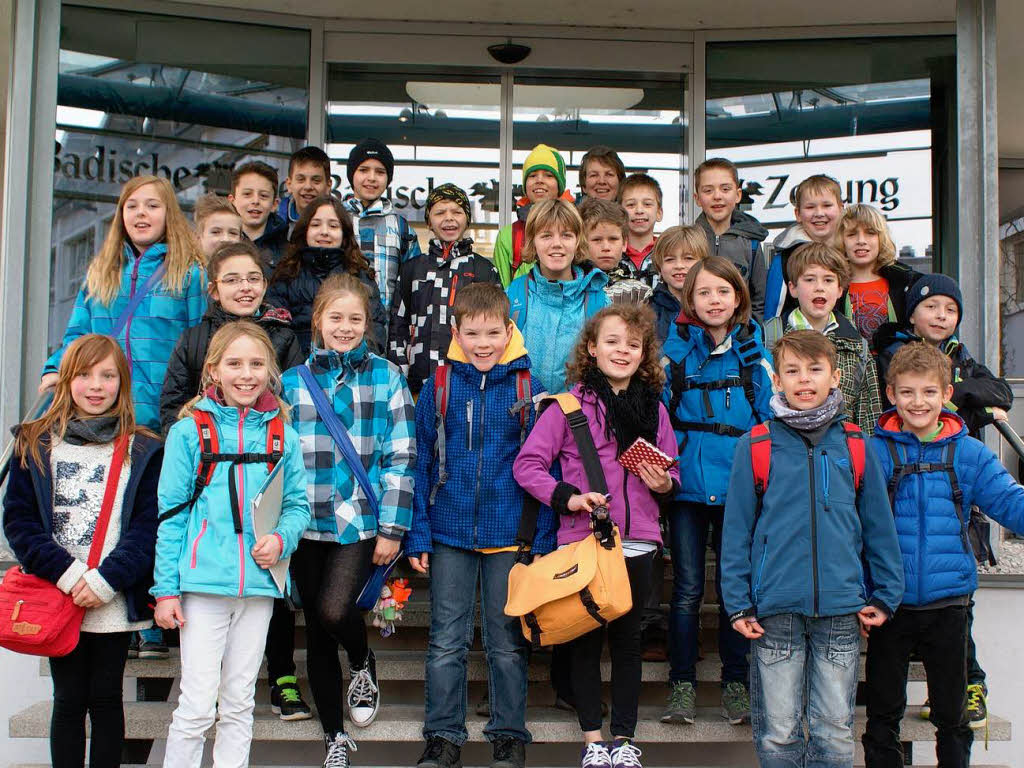 Die Klasse 4d der Michael-Friedrich-Wild-Grundschule Müllheim mit ihrer Lehrerin Anja Meier. Die Klasse 4d der Michael-Friedrich-Wild-Grundschule Müllheim mit ihrer Lehrerin Anja Meier.