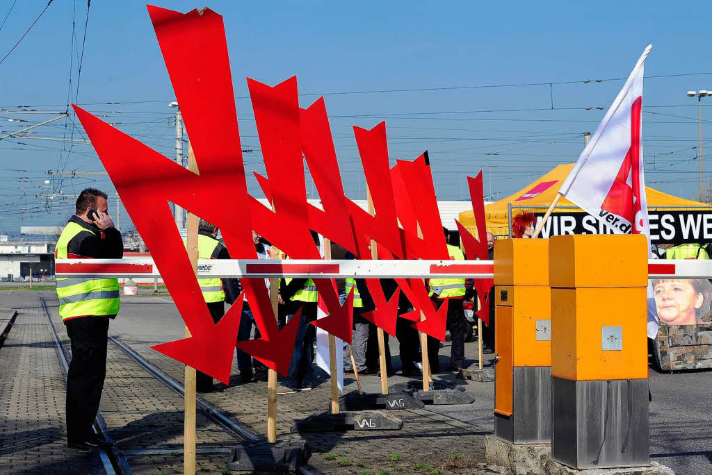  Fotos: Streik bei der VAG und der Abfallwirtschaft in Freiburg Bildidee 