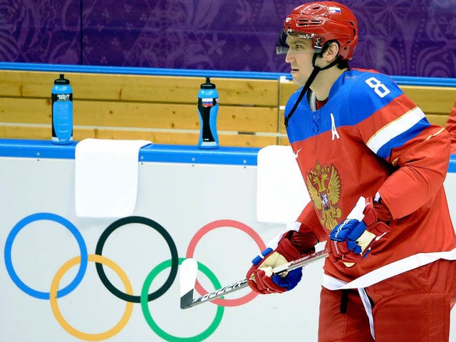 Alexander Ovetschkin zhlt zu den russ... nun von Oleg Znarok trainiert werden.  | Foto: AFP