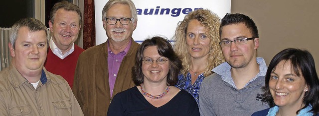 Der Vorstand des Musikvereins Hauingen... Nicole Schepperle (Schriftfhrerin).   | Foto: Paul Schleer
