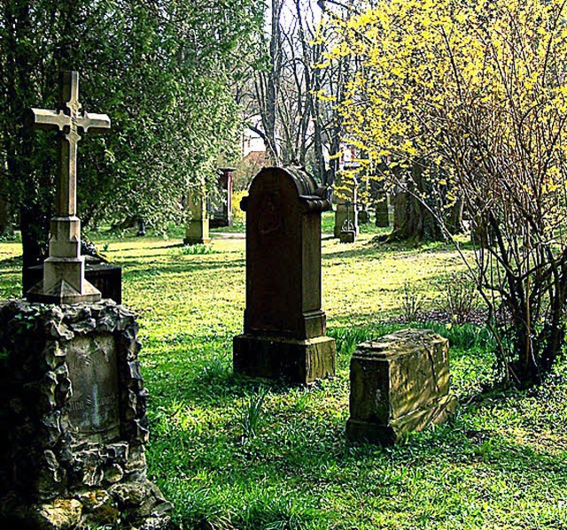 Der Alte Friedhof ist ein Kultur- und Naturdenkmal.   | Foto: Hans Sigmund