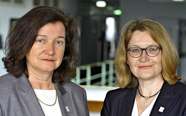 Margit Zacharias (links) und Gisela Riescher   | Foto: michael bamberger