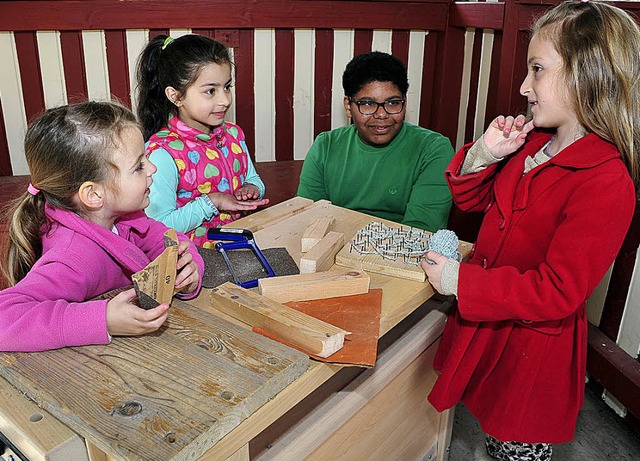 Boys&#8217; Day: Yasin Ruscher (14) vo...garten St. Albert in der Sundgauallee.  | Foto: Thomas Kunz