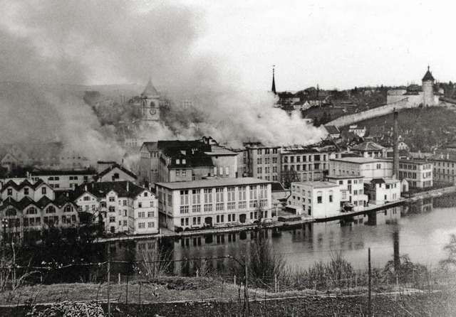 Am 1. April 1944 bombardierten amerika... der Erinnerungen&#8220; des Unglcks.  | Foto: Stadtarchiv Schaffhausen