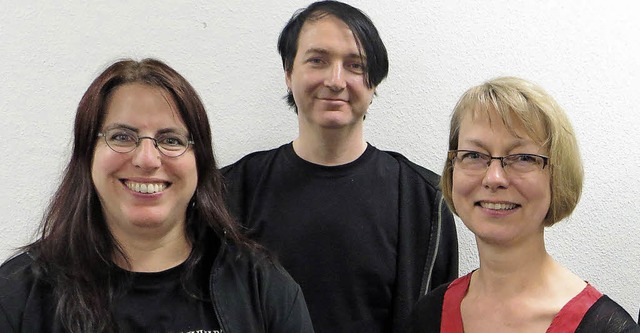 Das Top-Trio der Grnen Alternative Fr...ks), Coinneach McCabe,  Birgit Martens  | Foto: BZ