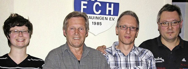 Zufrieden mit der sportlichen Lage: Der Vorstand des FC Hauingen.  | Foto: ZVG
