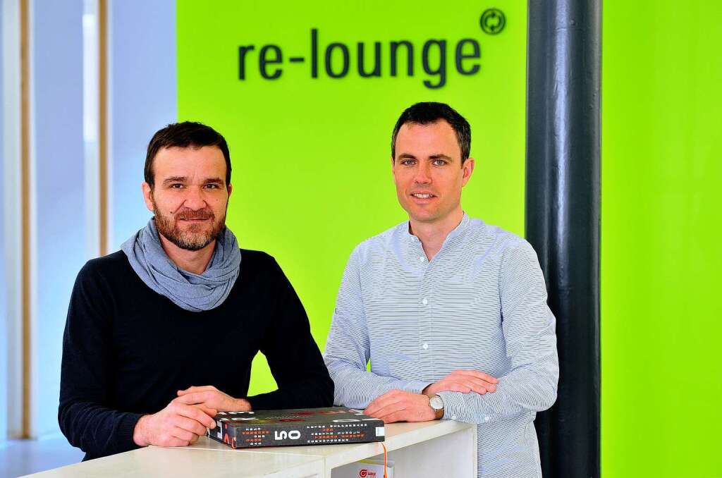 Jobmotor 2013, Re-Lounge in Freiburg, Geschftsfhrer   Dietmar vom Berg (li.) und Oliver Schmitt