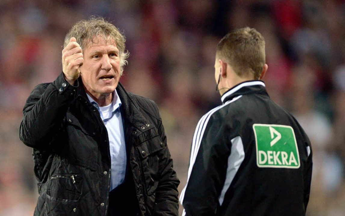 Gertjan Verbeek fhlte sich von Christian Streich angegangen...  | Foto: dpa