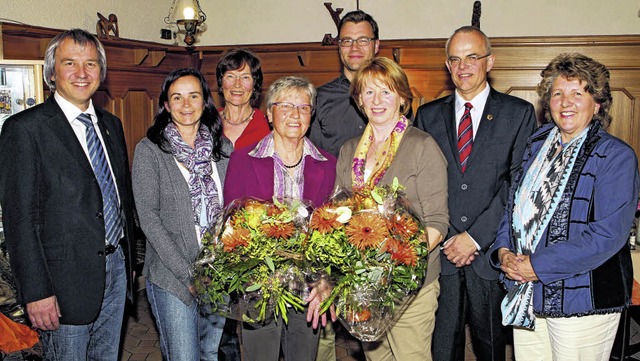 Geehrte und besttigte Vorstandsmitgli...es Urban, Armin Rudolf, Marina Heide.   | Foto: R.Mller