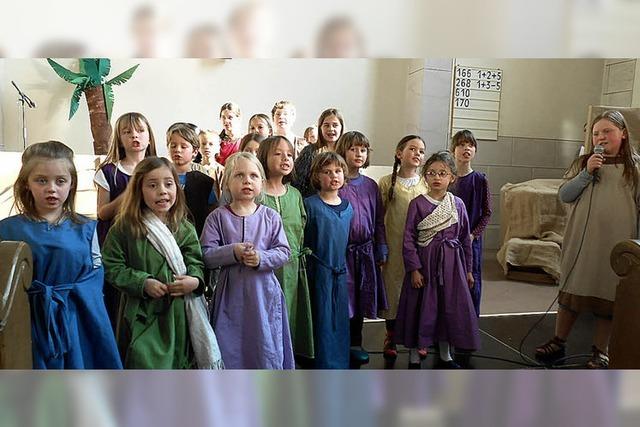 Kindermusical in der Kirche aufgeführt