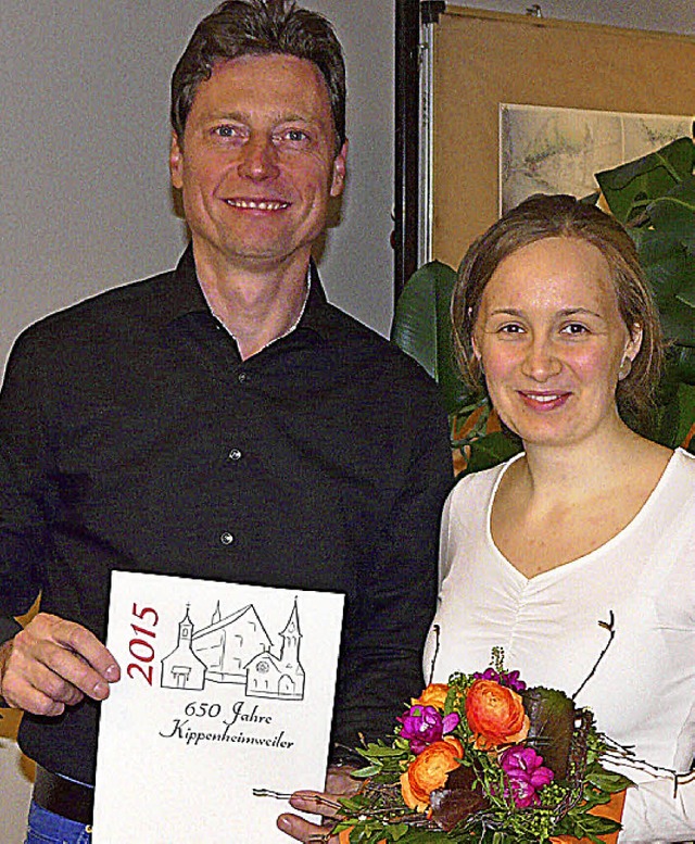 Tobias Fler und Anna-Luise Labelle stellen das Logo vor.  | Foto: RB