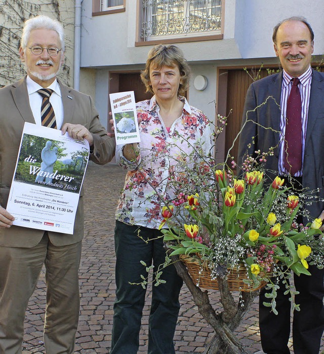 Helmut Schpflin vom Verein &#8222;Kun... zum Btzinger Frhlingserwachen vor.   | Foto: christa rinklie