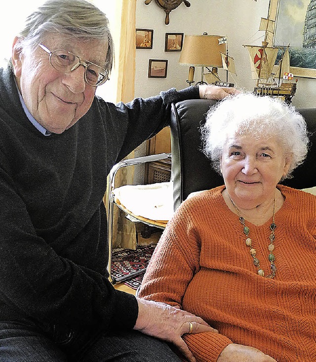 Inge und Werner Hrab sind seit 65 Jahren verheiratet.   | Foto: Hesser