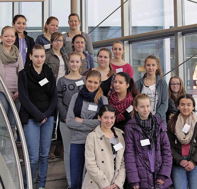 Girls Day 2014: 17 Mdchen erkunden te...erufe bei Endress+Hauser in Maulburg.   | Foto: Privat