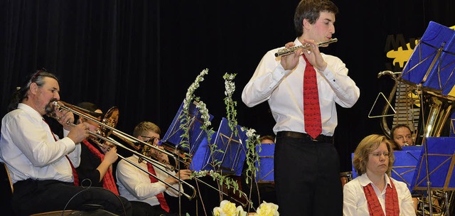 Querflten-Solo von Moritz Michiels  | Foto: Hans-E. Meidhof