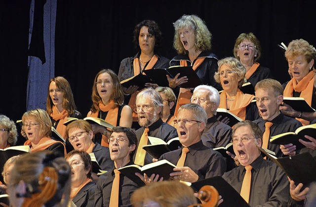 Der Bad Sckinger Kammerchor bei seine... vergangenen Jahres im Gloria-Theater   | Foto: Archivfoto: Michael Gottstein