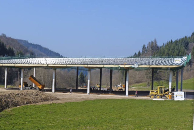 Der 16 Meter hohe Neubau im Gewerbegebiet &#8222;Dlematt&#8220;   | Foto: dsa