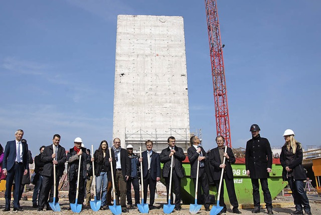 Der Grundstein ist gelegt. Ende 2015/A... die Bauarbeiten abgeschlossen werden.  | Foto: Valentin Zumsteg