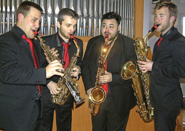 Das Saxophonquartett Morphing   | Foto: R. Frey