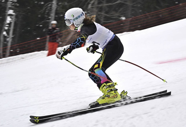 Anna-Lena Spitz vom SC Menzenschwand g...senslalom und wurde im Slalom Zweite.   | Foto: Junkel