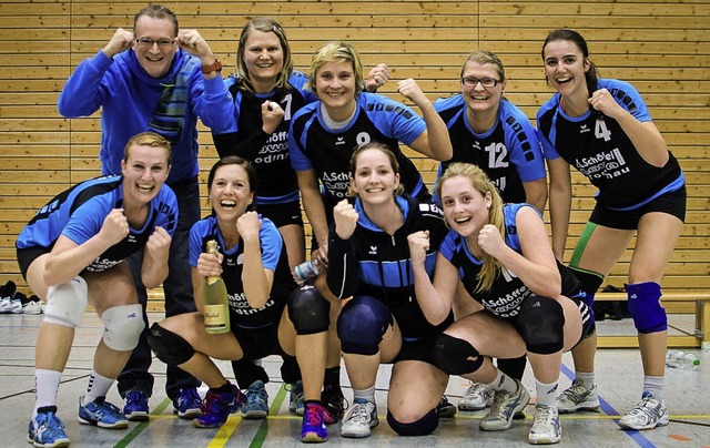 Die Volleyballerinnen des TV Todtnau w... Annika Eckert. Es fehlt: Marina Suevo  | Foto: Privat