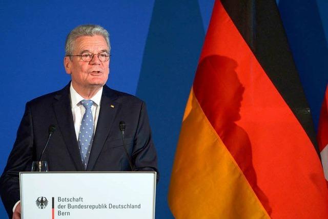 Freizgig uert sich Gauck zur verschmhten Freizgigkeit