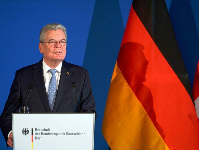 Gauck kann sich mit dem Abstimmungsergebnis der Schweiz nicht anfreunden.  | Foto: dpa