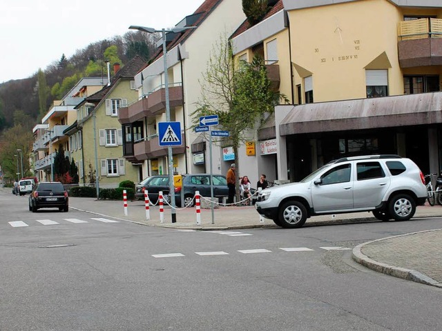 Mitten im Frdergebiet: Die Kreuzung Gartenstrae / In den Abtsmatten  | Foto: Albert Greiner