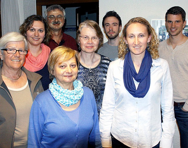 Diana Blanc (Zweite von rechts) freut ...nnis Kischnick und Jean-Pierre Linge.   | Foto: zvg