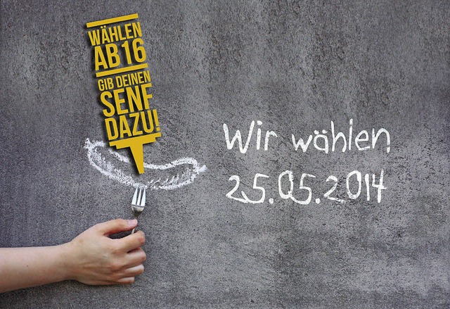 Mit diesem und ähnlichen Plakatmotiven...t das Land junge Wähler anzusprechen. | Foto: zvg Mit diesem und ähnlichen Plakatmotiven...t das Land junge Wähler anzusprechen. | Foto: zvg