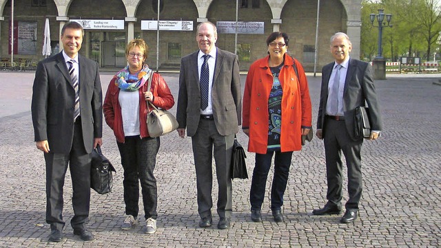 Zu den vielen Teilnehmern aus dem Brei...t Rausch (Mitte) vom VdK Emmendingen.   | Foto: Gustav Rinklin