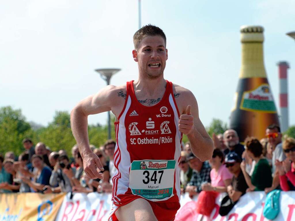 Manuel Stckert, Sieger im Halbmarathon.