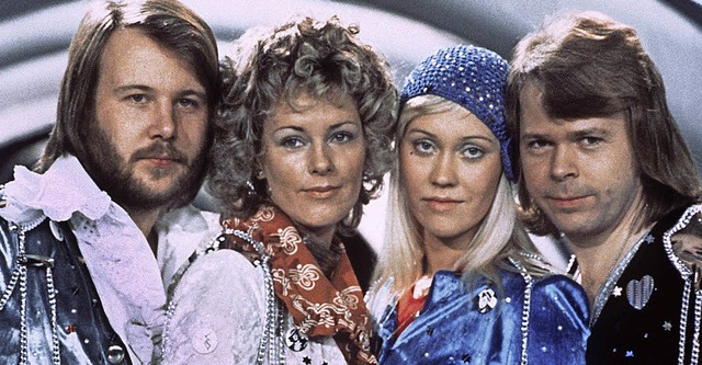 Glamour der ersten Stunde: Abba nach i...ix d&#8217;Eurovision am 6. April 1974  | Foto: DPA
