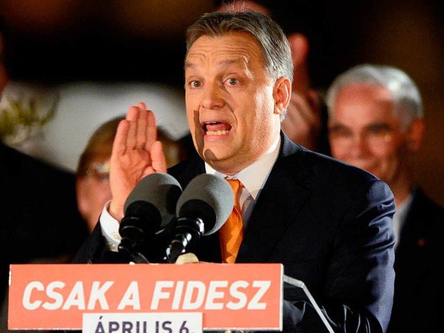 Viktor Orban hat die Parlamentswahl in Ungarn gewonnen  | Foto: AFP